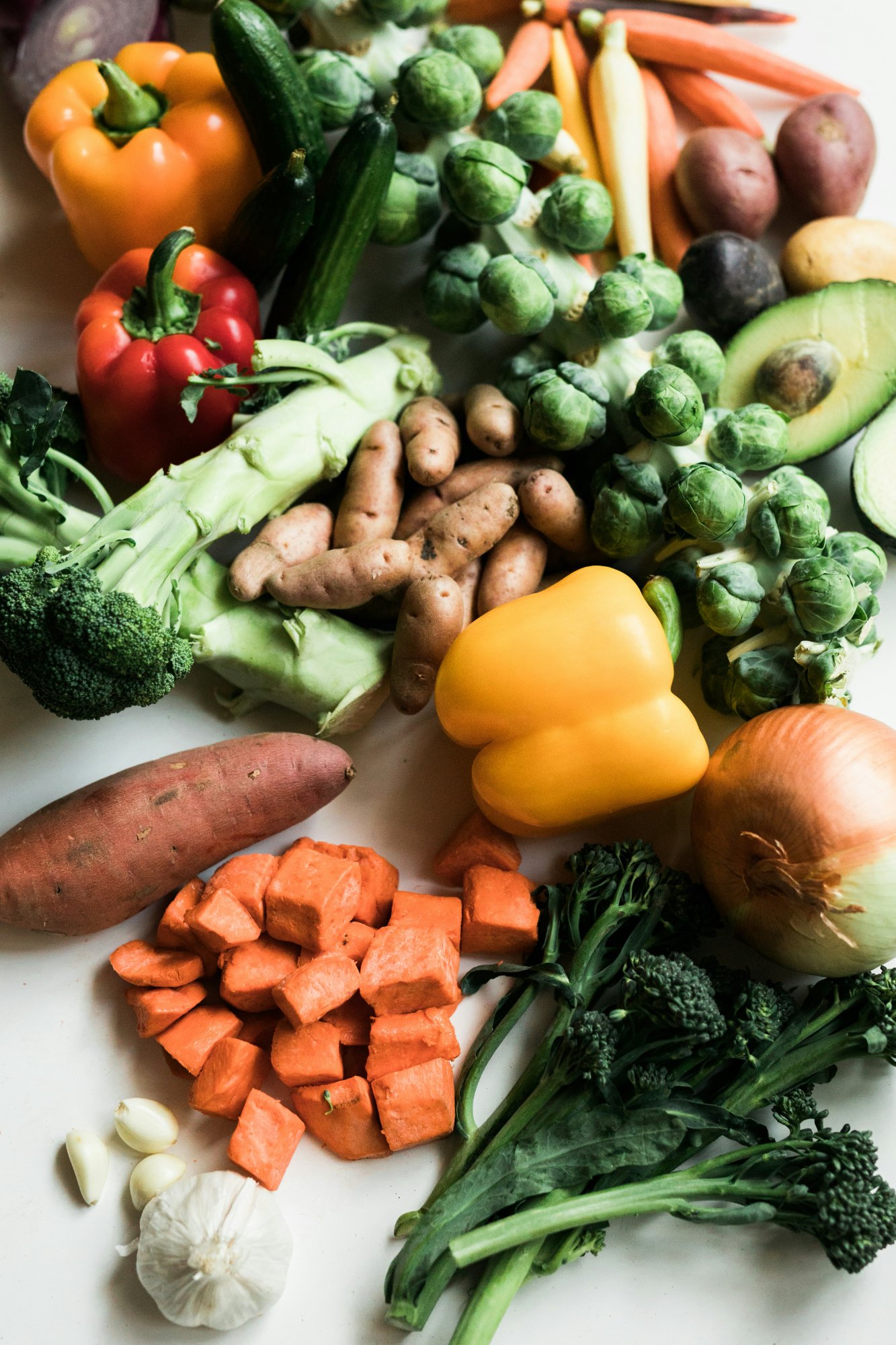 Colourful fresh vegetables